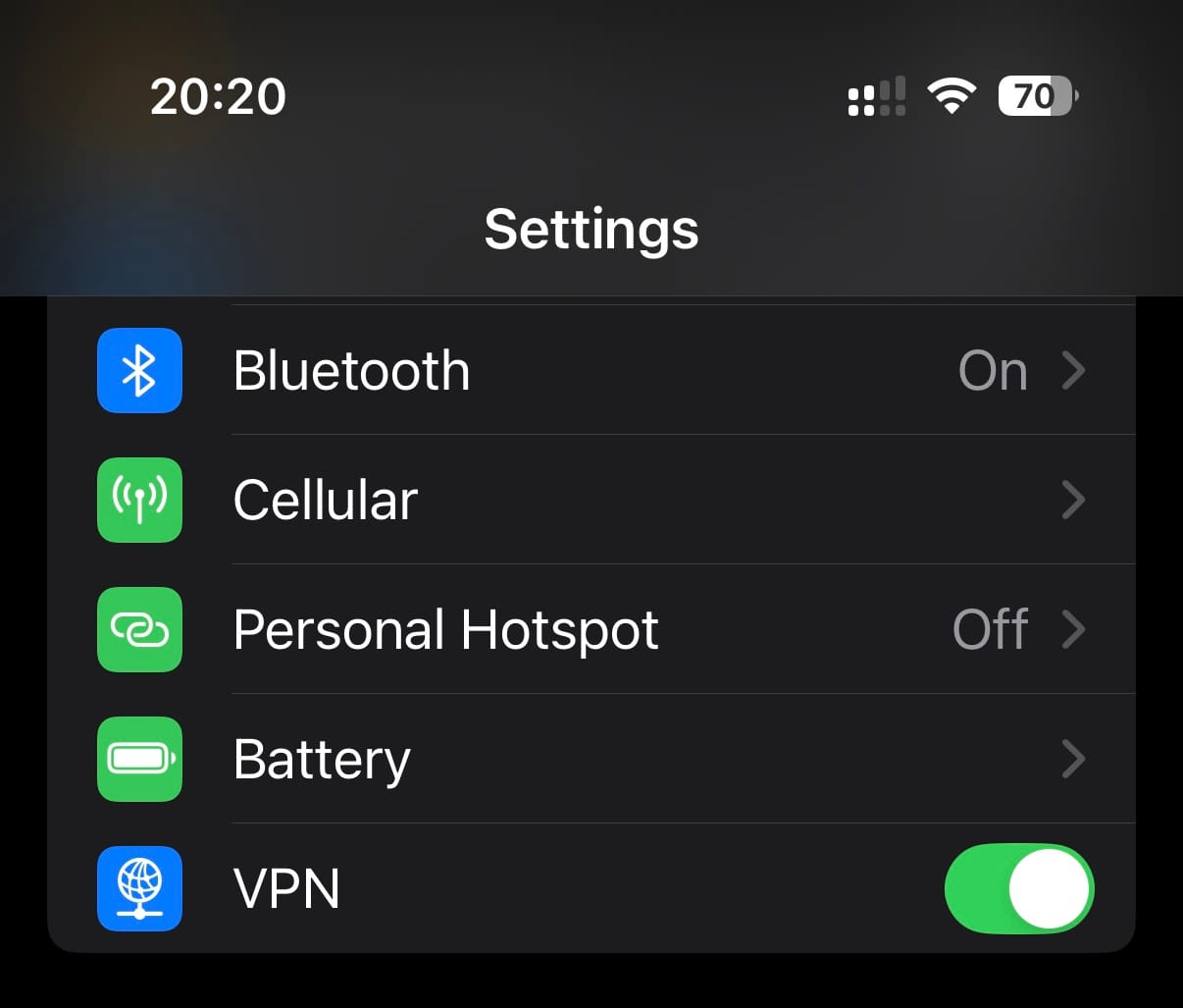 Enabling the local VPN interface in iOS